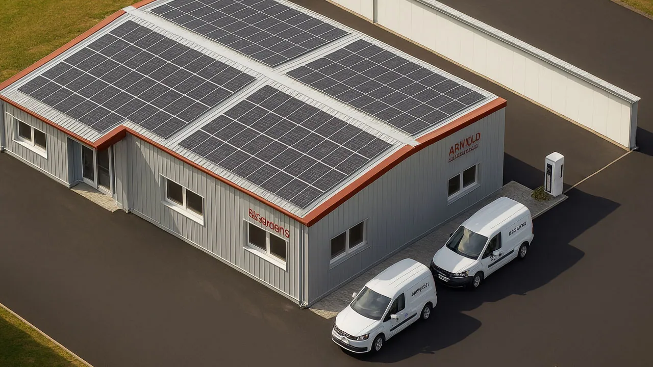 Service- und Kundendienstfahrzeug vor dem Einsatz · ARNOLD Elektrotechnik